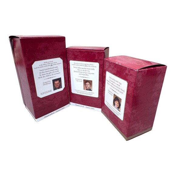 Hallmark Keepsake Lot of 3 Santa Ornament Collectors Series Vintage Christmas - Picture 8 of 8